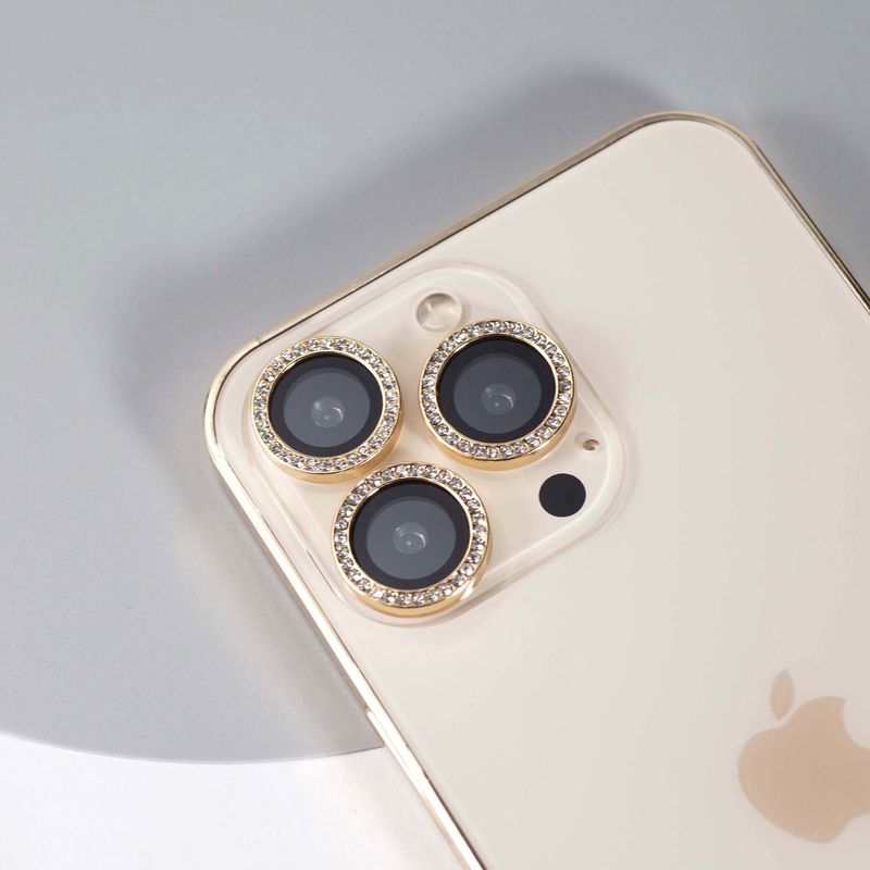 Mobile Diamond Luxury Phone Lens Glass Camera Protector For Iphone 11-14