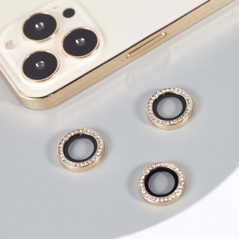 Mobile Diamond Luxury Phone Lens Glass Camera Protector For Iphone 11-14