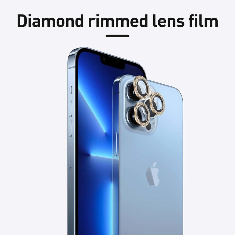 Mobile Diamond Luxury Phone Lens Glass Camera Protector For Iphone 11-14