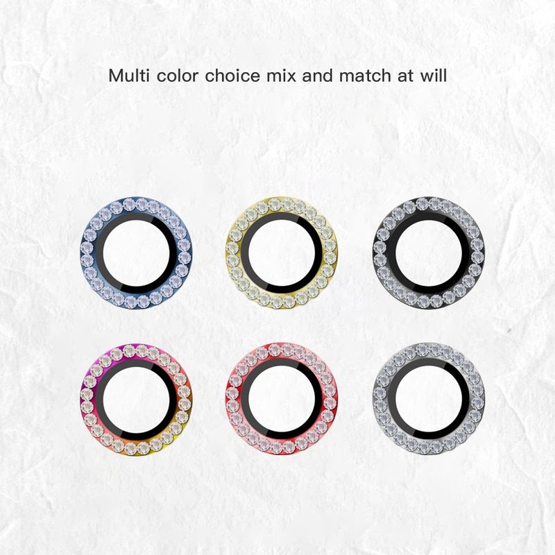 Mobile Diamond Luxury Phone Lens Glass Camera Protector For Iphone 11-14